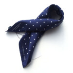 ターンブル&アッサー｜Turnbull & Asser｜11｜ドット柄シルクポケットチーフ（TUR／ネイビー）イメージ07