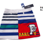 パーリーゲイツ｜pearly gates｜ロゴプリント マルチボーダー ゴルフスカート｜055-1134602｜レディースゴルフウェア｜0イメージ01