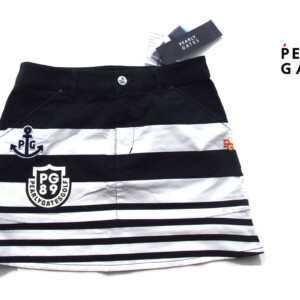 パーリーゲイツ｜pearly gates｜ボーダー×ロゴモチーフ ゴルフスカート｜055-113514｜レディースゴルフウェア｜1イメージ01