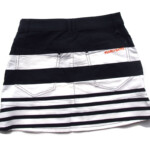 パーリーゲイツ｜pearly gates｜ボーダー×ロゴモチーフ ゴルフスカート｜055-113514｜レディースゴルフウェア｜1イメージ02