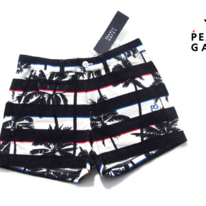 パーリーゲイツ｜pearly gates｜ヤシの木×ボーダー柄 パイルショートパンツ｜055-1232608｜レディースゴルフウェア｜1イメージ01