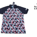 パーリーゲイツ｜pearly gates｜PG PROシリーズ 総柄ロゴ メッシュ調 半袖ポロシャツ｜レディース ゴルフウェア｜0｜NVYイメージ01