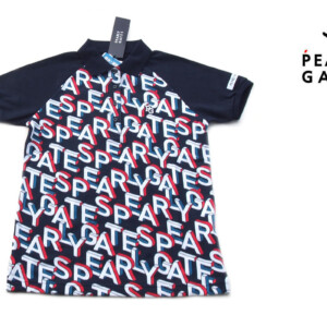 パーリーゲイツ｜pearly gates｜PG PROシリーズ 総柄ロゴ メッシュ調 半袖ポロシャツ｜レディース ゴルフウェア｜0｜NVYイメージ01