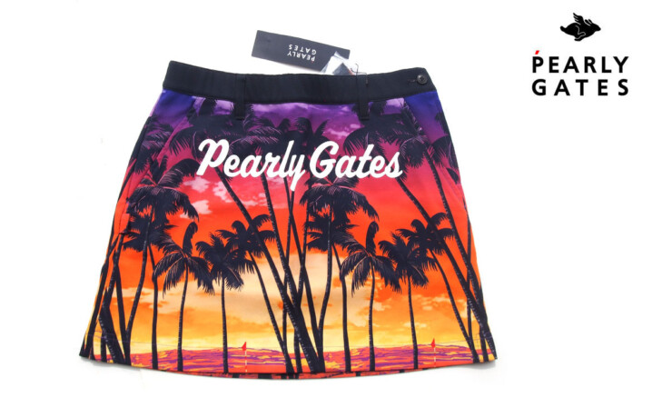 パーリーゲイツ｜pearly gates｜サンセットゴルフプリント スカート｜055-1234612｜レディースゴルフウェア｜1イメージ01