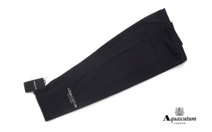 アクアスキュータム｜Aquascutum｜AQロゴアームカバー｜レディースゴルフウェア｜BKイメージ01