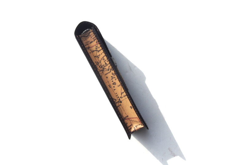 オロビアンコ｜OROBIANCO｜2本差しレザーペンケース｜マッパシリーズ｜ブラックイメージ05