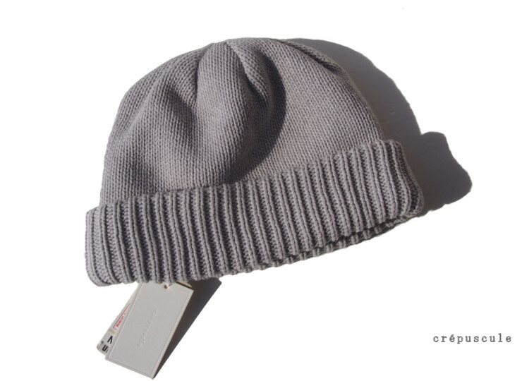 クレプスキュール|crepuscule|ニットキャップ|ニットビーニー|2303-018|L.grayイメージ01