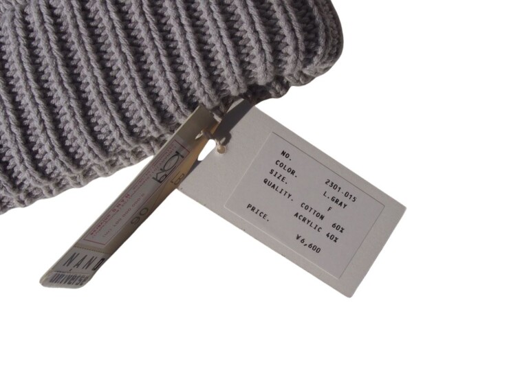 クレプスキュール|crepuscule|ニットキャップ|ニットビーニー|2303-018|L.grayイメージ04