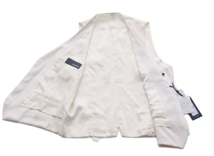 ラルディーニ｜lardini｜ブートニエール付きウールベスト｜ジレ｜48イメージ04