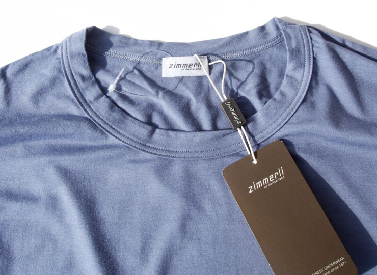 ヅィメリ｜Zimmerli｜ロングスリーブシャツ｜S｜Quality718／Style8252｜ブルーグレーイメージ04