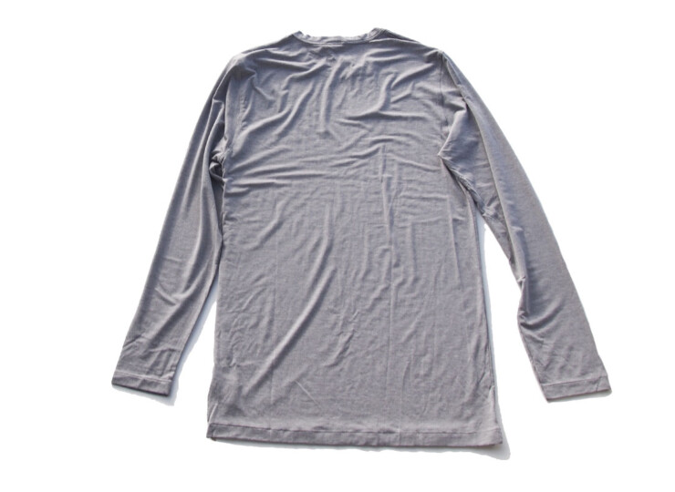 ヅィメリ｜Zimmerli｜ロングスリーブシャツ｜M｜Quality718／Style8252｜グレーイメージ02