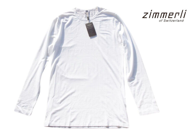 ヅィメリ｜Zimmerli｜ロングスリーブシャツ｜M｜Quality700／Style1350｜ホワイトイメージ01