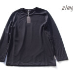 ヅィメリ｜Zimmerli｜裏起毛ロングスリーブプルオーバーシャツ｜L｜ブラックイメージ01