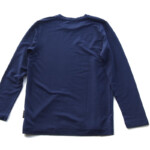 ヅィメリ｜Zimmerli｜裏起毛ロングスリーブプルオーバーシャツ｜S｜ネイビーイメージ03