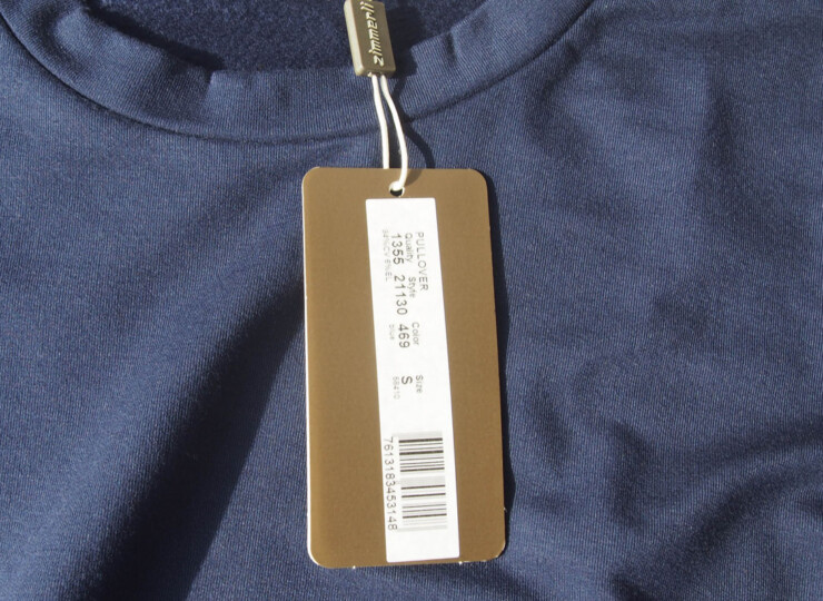 ヅィメリ｜Zimmerli｜裏起毛ロングスリーブプルオーバーシャツ｜S｜ネイビーイメージ05