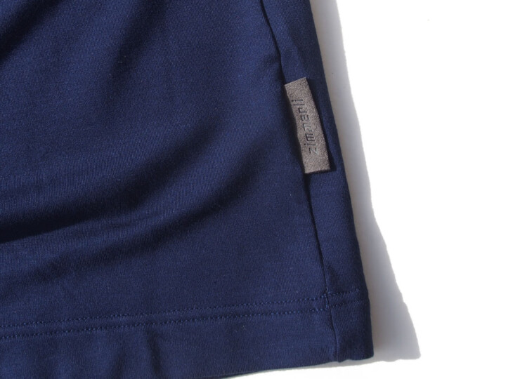 ヅィメリ｜Zimmerli｜裏起毛ロングスリーブプルオーバーシャツ｜S｜ネイビーイメージ06