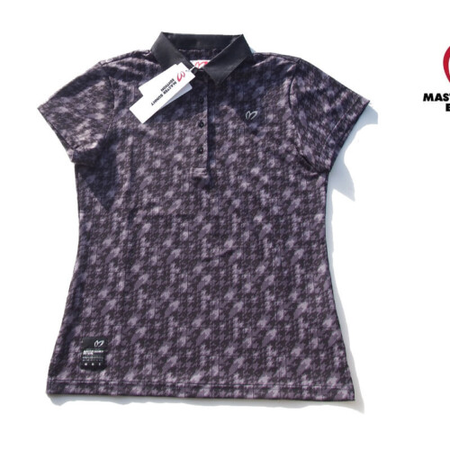 マスターバニーエディション｜MASTER BUNNY EDITION｜千鳥格子柄半袖ポロシャツ｜レディースゴルフウェア｜1イメージ01