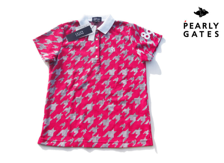 パーリーゲイツ｜pearly gates｜グレンチェック柄半袖ポロシャツ ｜レディースゴルフウェア｜1イメージ01