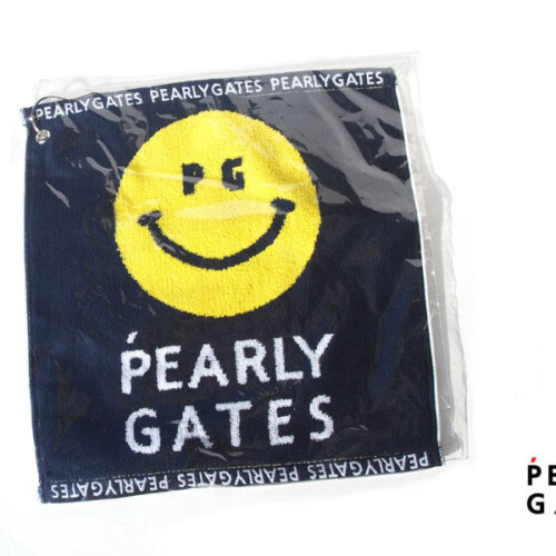 パーリーゲイツ｜pearly gates｜PG SMILE＆ロゴフック付きスポーツタオル｜NVYイメージ01
