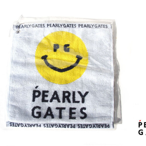 パーリーゲイツ｜pearly gates｜PG SMILE＆ロゴフック付きスポーツタオル｜WHイメージ01