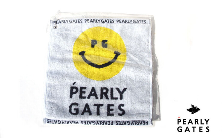 パーリーゲイツ｜pearly gates｜PG SMILE＆ロゴフック付きスポーツタオル｜WHイメージ01