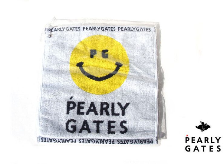 パーリーゲイツ｜pearly gates｜PG SMILE＆ロゴフック付きスポーツタオル｜WHイメージ01