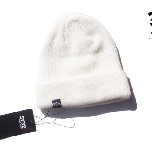 エスワイサーティトゥバイスウィートイヤーズ｜SY32 by SWEET YEARS｜2WAYニットキャップ｜ユニセックス｜ホワイトイメージ01