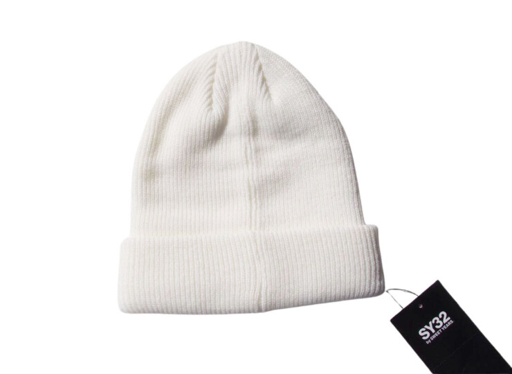 エスワイサーティトゥバイスウィートイヤーズ｜SY32 by SWEET YEARS｜2WAYニットキャップ｜ユニセックス｜ホワイトイメージ04