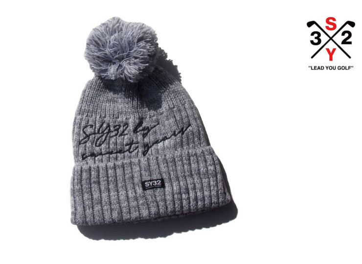 エスワイサーティトゥバイスウィートイヤーズ｜SY32 by SWEET YEARS｜ボンボンニットキャップ｜ユニセックス｜グレーイメージ01