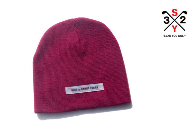 エスワイサーティトゥバイスウィートイヤーズ｜SY32 by SWEET YEARS｜シリコンロゴニットビーニー｜ユニセックスイメージ01