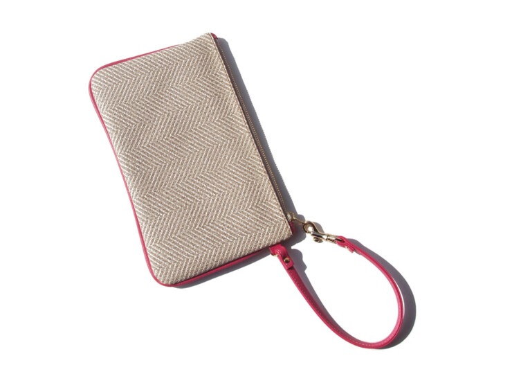 大峽製鞄｜oba｜ヘリンボーン柄ストラップ付きポーチ｜1139-JQDイメージ03