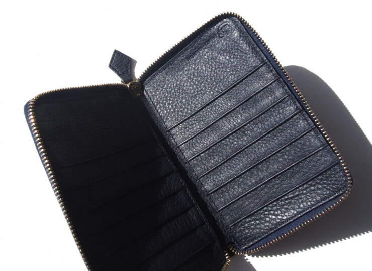 シセイ｜cisei｜ラウンドジップポーチ｜P0964 LD ZIP POACH COL.NAVY｜01イメージ08