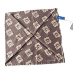 キンロック｜Dieffe Kinloch｜ナノユニバース別注ウォンテッド柄ポケットチーフ｜シルクスクエアスカーフイメージ03