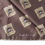 キンロック｜Dieffe Kinloch｜ナノユニバース別注ウォンテッド柄ポケットチーフ｜シルクスクエアスカーフイメージ04
