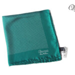 シャルベ|CHARVET|ドット柄プリントシルクポケットチーフ|グリーンイメージ01