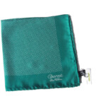 シャルベ|CHARVET|ドット柄プリントシルクポケットチーフ|グリーンイメージ010