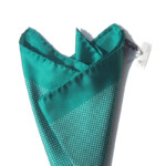 シャルベ|CHARVET|ドット柄プリントシルクポケットチーフ|グリーンイメージ013