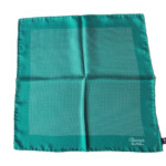 シャルベ|CHARVET|ドット柄プリントシルクポケットチーフ|グリーンイメージ08