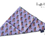 キンロック｜Dieffe Kinloch｜ベア柄プリントシルク トライアングル スカーフイメージ01