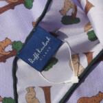 キンロック｜Dieffe Kinloch｜ベア柄プリントシルク トライアングル スカーフイメージ05