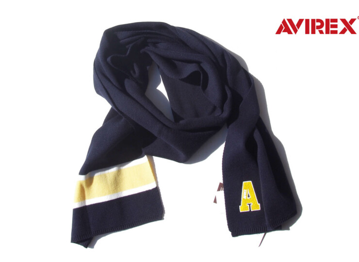 アヴィレックス｜AVIREX｜カレッジロゴマフラーイメージ01