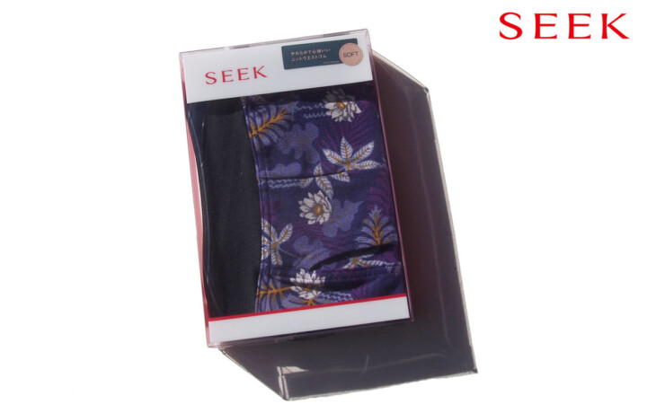 シーク｜SEEK｜ボクサーブリーフ 前あき リップウエスト カットオフ｜M｜パープルイメージ01