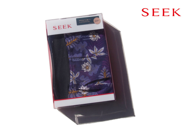 シーク｜SEEK｜ボクサーブリーフ 前あき リップウエスト カットオフ｜M｜パープルイメージ01