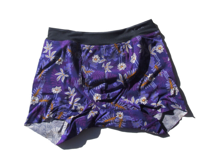 シーク｜SEEK｜ボクサーブリーフ 前あき リップウエスト カットオフ｜M｜パープルイメージ04