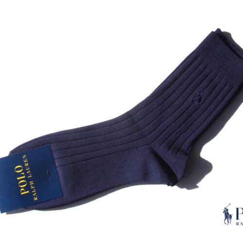 ポロラルフローレン｜POLO　Ralph Lauren｜クルー丈リブソックス｜ネイビーイメージ01