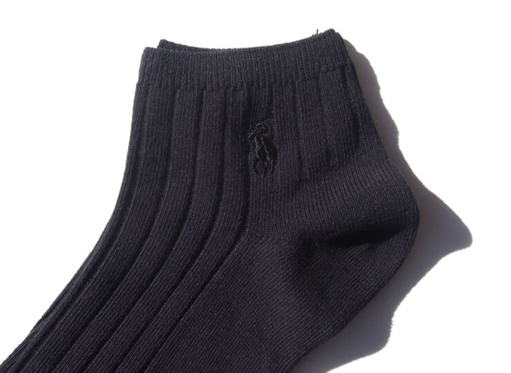 ポロラルフローレン｜POLO Ralph Lauren｜ショート丈リブソックス｜ブラックイメージ02