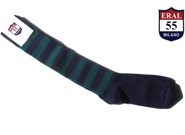 エラル55｜ERAL55｜ボーダー柄コットンロングソックスイメージ01