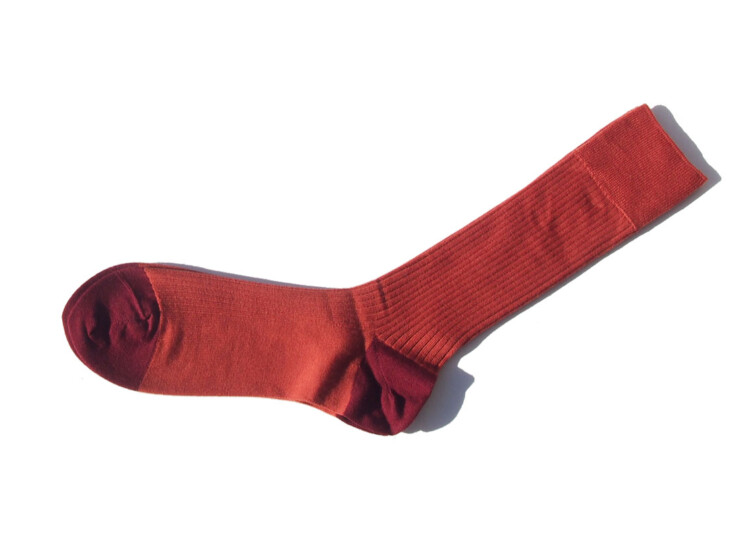 ストラスブルゴ｜strasburgo｜ウール×ナイロンリブソックス｜レッドイメージ02