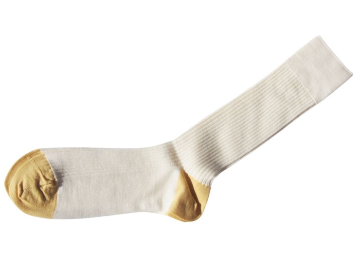 ストラスブルゴ｜strasburgo｜ウール×ナイロンリブソックス｜ホワイトイメージ02