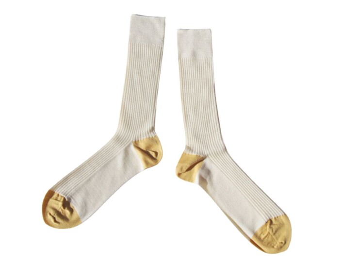 ストラスブルゴ｜strasburgo｜ウール×ナイロンリブソックス｜ホワイトイメージ04